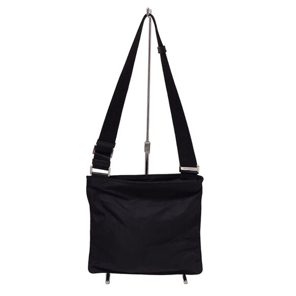 PRADA Black Nylon Leather Shoulder Bag 663-072025 - Picture 2 of 9